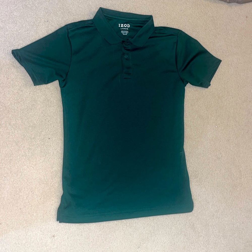 Boys green polo